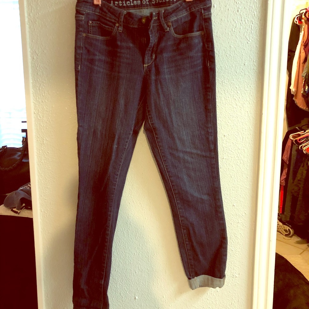 Straight Leg Dark Wash Jeans